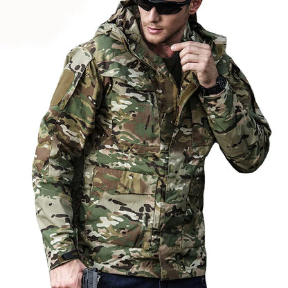 M65 UK Clothes Windproof Hunting Field Jackets Mens Winter/Autumn Waterproof Pilot Train Coat Hoodie Three Colors