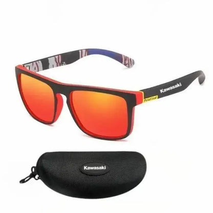 Fashion  Kawasaki Polarized Cycling Glasses Men's Women's Outdoor Sports Sunglasses Hiking Self Driving Climbing Fishing Glasses