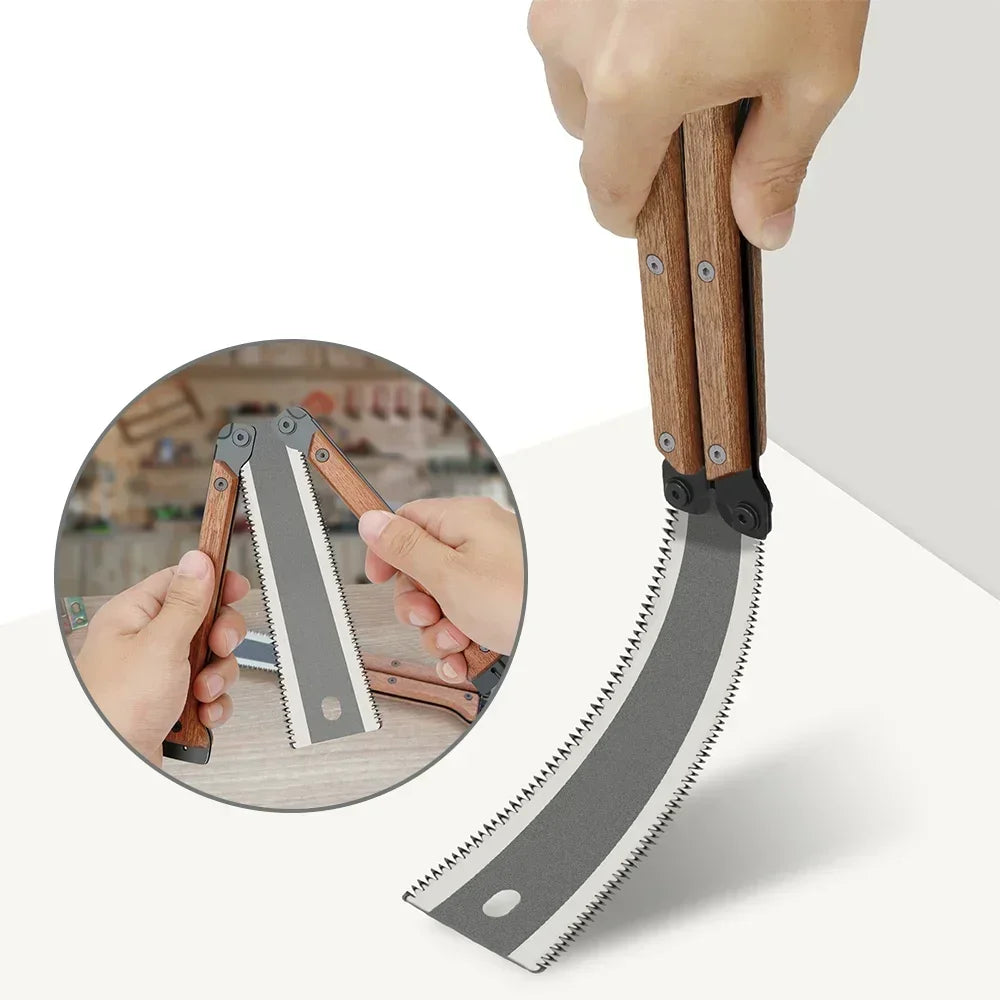 Double-Sided Folding Saw Gardening Pruning Saw Outdoor Camping Industrial Grade Anti Slip and Durable Manual Hardware Tool