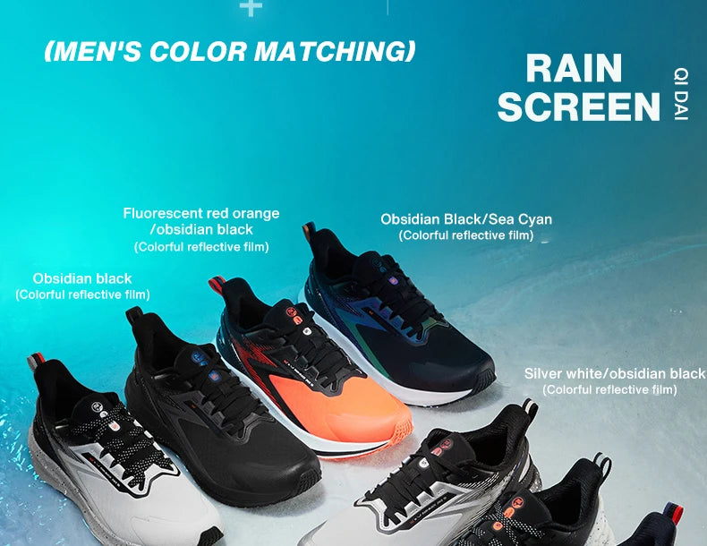 361 Degrees NEW Rainblock 7.0 Anti Splash Rainproof Running Shoes Technology Night Reflective Cushioning Man Sneakers 572342228