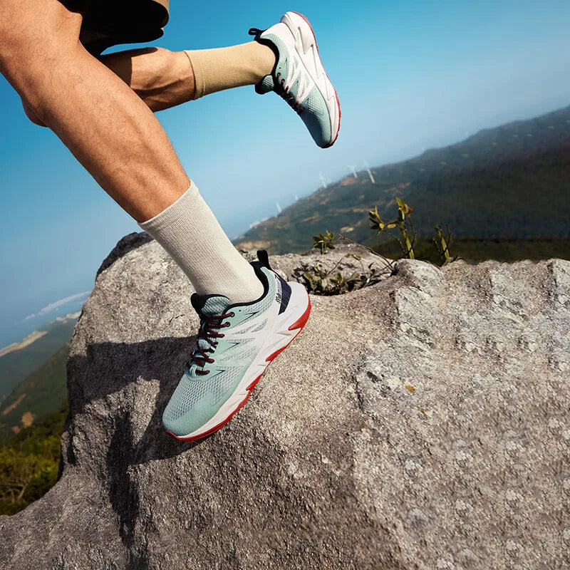 361 Degrees Yushan 2.0 Men Running Shoes New Leather Hiking Cushioning Light Breathable Outdoor Jogging Male Sneakers 672512234