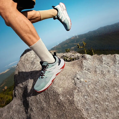 361 Degrees Yushan 2.0 Men Running Shoes New Leather Hiking Cushioning Light Breathable Outdoor Jogging Male Sneakers 672512234