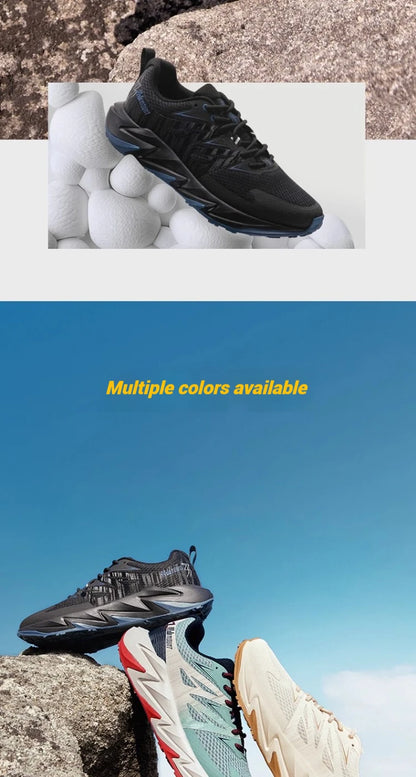 361 Degrees Yushan 2.0 Men Running Shoes New Leather Hiking Cushioning Light Breathable Outdoor Jogging Male Sneakers 672512234