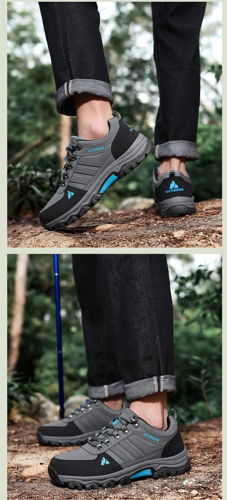 Best Seller Men's High-top Outdoor Climbing Shoes Men Sports Hiking Shoes Waterproof And Anti Slip Sports Shoes Breathable Boots