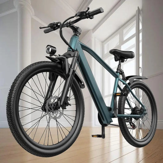26" 24" Electric Bike For Adults 500W Brushless Motor 374Wh/468Wh Removable Battery 19 MPH Commuting Electric Mountain Bike