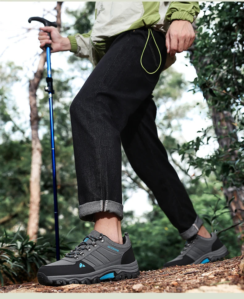 Best Seller Men's High-top Outdoor Climbing Shoes Men Sports Hiking Shoes Waterproof And Anti Slip Sports Shoes Breathable Boots