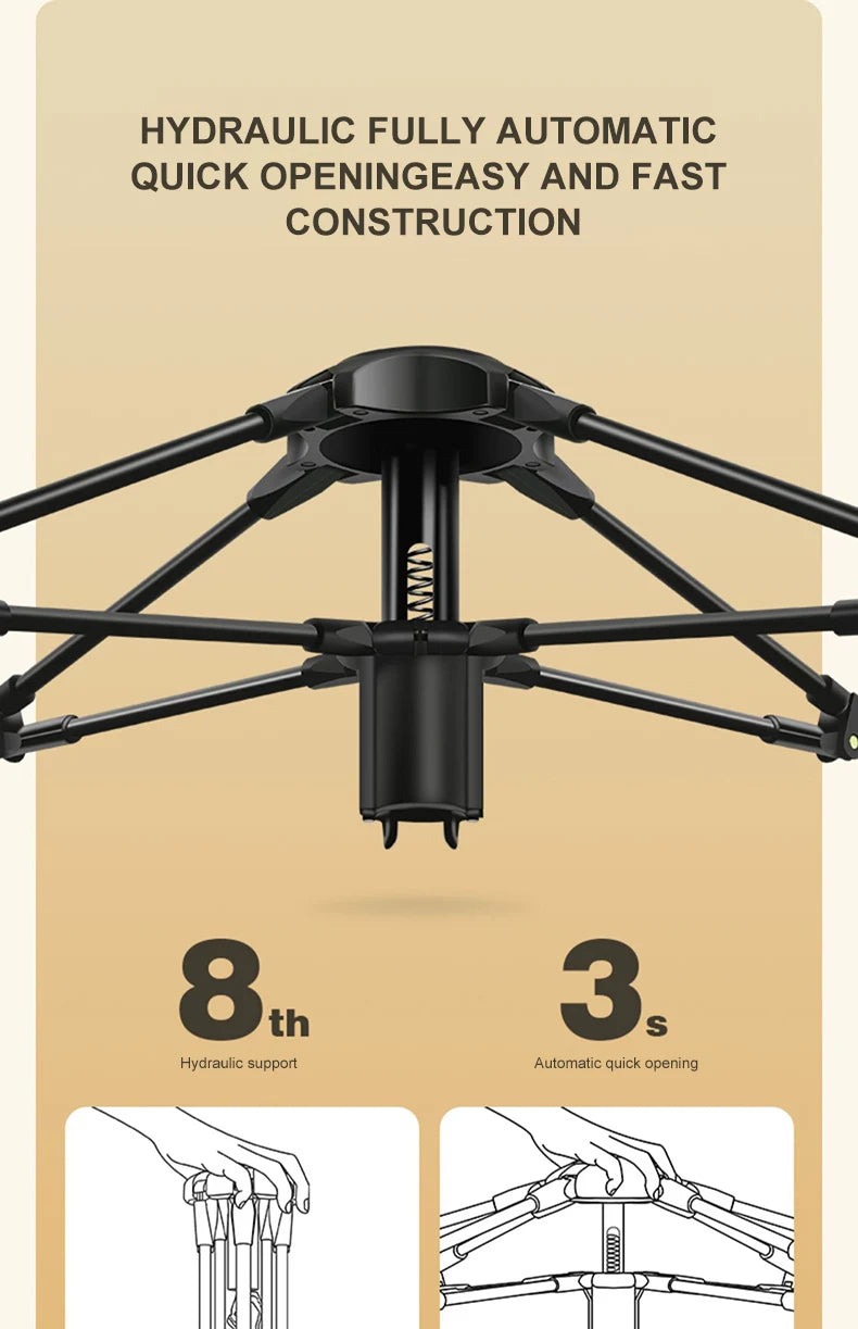 GOLDEN CAMEL 2-3 Persons Camping Tents Outdoor Portable Folding Automatic Tent Travel Rainproof Camping Equipment Beach Canopy