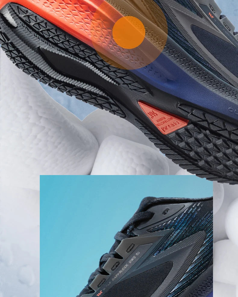 361 Degrees NEW Rainblock 7.0 Anti Splash Rainproof Running Shoes Technology Night Reflective Cushioning Man Sneakers 572342228