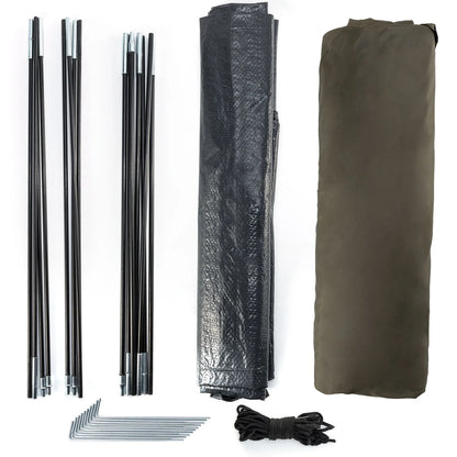 1-2 Person Carp Fishing Bivvy Shelter Tent for Outdoor Camping Hunting Travel Adventure Quick Erect Waterproof Rainproof Green