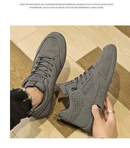 Men's Flat Sports Shoes Autumn 2024 New Outdoor Men's Vulcanized Shoes Casual Running Shoes Versatile Fashion Trend Work Boots