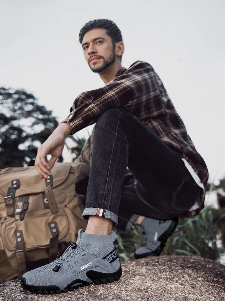 Men's and Women's Hiking Shoes, High Breathable Mesh Boots, Comfortable, Quick-drying, Hiking, Suitable For Travel And Leisure