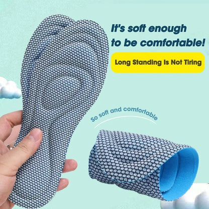2/4pcs Memory Foam Orthopedic Insoles Shoes Men Women Nano Antibacterial Deodorization Insole Sweat Absorption Running Cushion