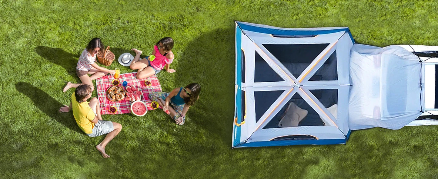 UNP SUV Tent for Camping, 6-Person Car Camping Tent, SUV Tailgate Tent for Outdoor