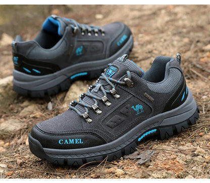 2025 Brand Black Hiking Shoes Men Outdoor Climbing Trekking Sneakers for Men Non-Slip Mountaineering Shoes Man Walking Sneaker