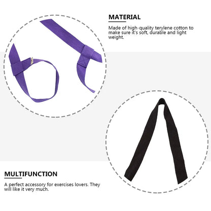 2Pcs Yoga Mat Strap Made of High Quality Polyester Cotton Carrying System for Exercise Sling Belt Holder Adjustable Loop