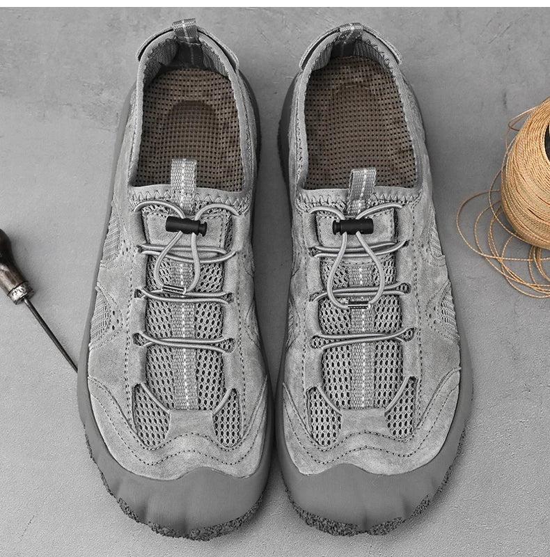 Summer Men Outdoor Shoes For Hiking Tourism Trekking Walking Sneakers Climbing Mountain Trail High Quality