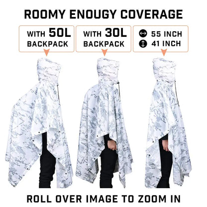 Rain Coat Women Men Simulation Tree Breathable Outdoor Raincoats Poncho Waterproof Rain Hiking Hunting Camp Fishing Gear Cover