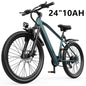 26" 24" Electric Motorcycles Mountain Bike for Adults 36V 374Wh/468Wh Battery,500W Motor Bicycle, 21-Speed 30 Miles Range Ebikes