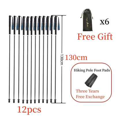 110g 120g 130g Turstaver i Karbonfiber Ultralette Turstaver Sammenleggbare Vandrestaver Bærbare Turstaver Campingtur