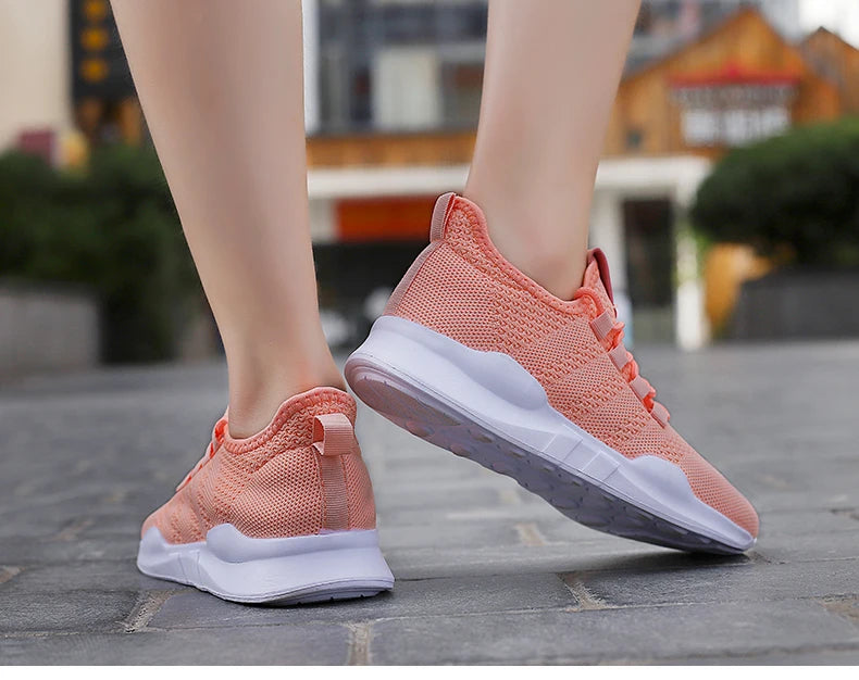 Non-slip Men's Women Lightweight Running Casual Tennis Shoes Breathable Comfortable Mesh Mama Gym Sneakers  zapatos de mujer