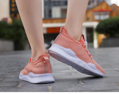 Non-slip Men's Women Lightweight Running Casual Tennis Shoes Breathable Comfortable Mesh Mama Gym Sneakers  zapatos de mujer