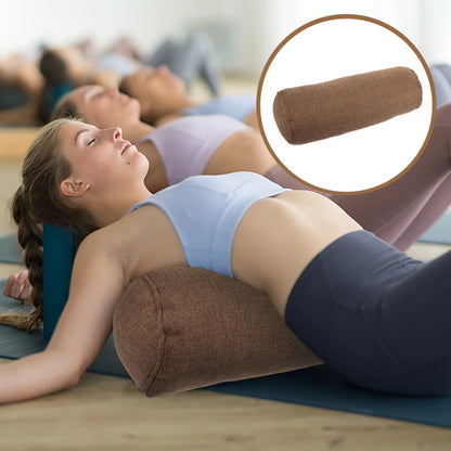 Yoga Throw Pillow Lumbar Pillow Yoga Pillow For Beginner Cylinder Pillow High-density Pillow Yoga Fitness Equipment 2025 New