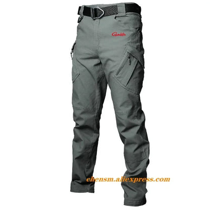 Gamakatsu Fishing Pants Waterproof Multi-pocket Outdoor Trousers Sports Breathable Fishing Clothes Outdoor Hiking Fishing Wear