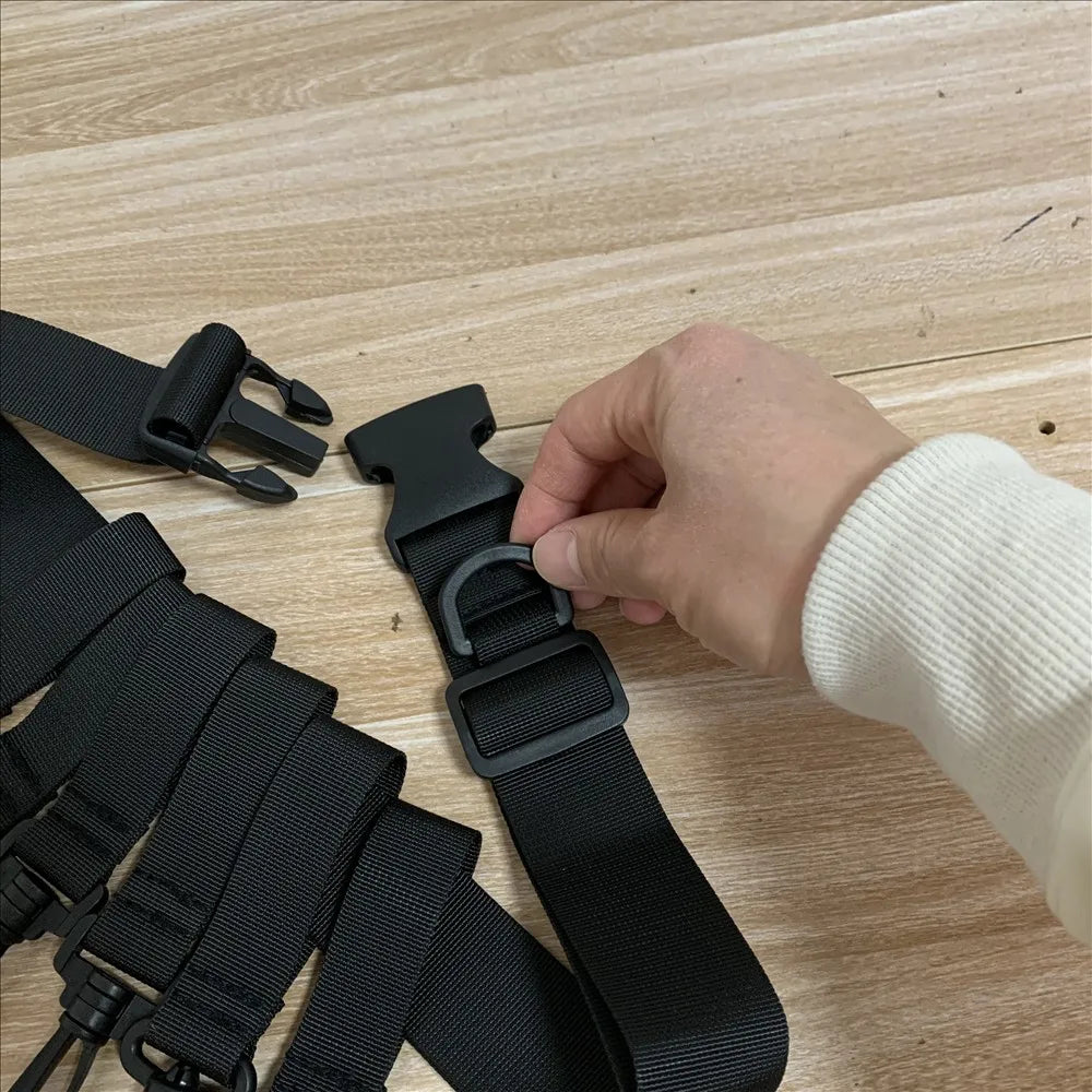 Shawto Multi-function Nylon Belt Rod Holder Portable Pole Inserter Fishing Rod Pesca Rack Quick Belt Holder Inserting Device