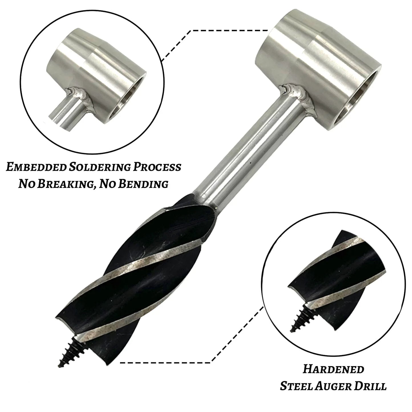 Auger Wrench Outdoor Multi Functional Survival Hand Drill Tools Jungle Crafts Drilling Drilling Tools For Wood  Accessories