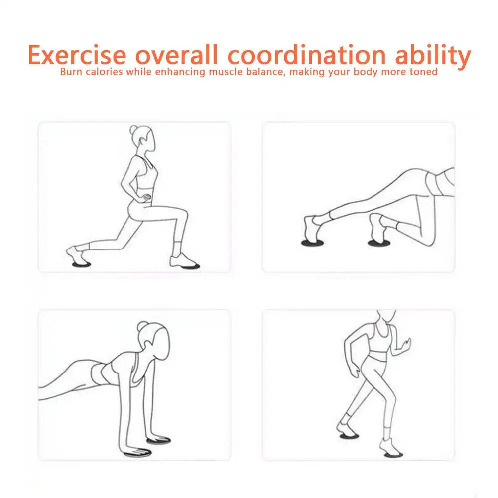 2Pcs Fitness Core Sliders Exercise Gliding Discs Slider Full-Body Workout Accessories Abdominal Training Yoga Sports Equipment