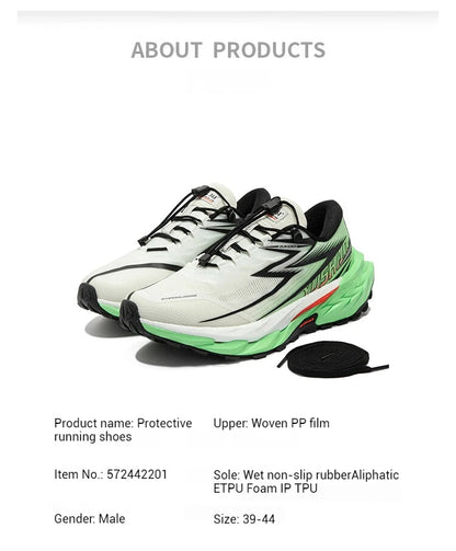 361 Degrees Men Running Shoes Woven Lightweight Breathable Cushioning Non-slip Weaving Off-road Jogging Male Sneakers 572442201
