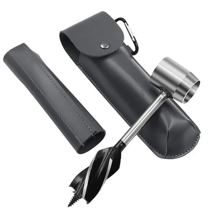 Survival Hand Auger Wood Drill with Scotch Eye for Large Wood Pegs Essential Bushcraft Gear Manual Drill Hole Woodworking Tools