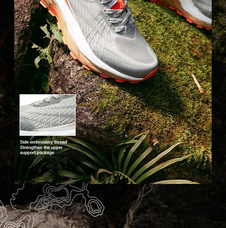 361 Degrees Yushan PRO Men Running Shoes Durable Hiking Cushioning Breathable Non-slip Outdoor Jogging Male Sneakers 672522250