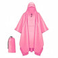 New 3 in 1 Outdoor Raincoat Waterproof Multifunction Rain Cover Lightweight Large Outdoor Rainwear Hiking Travel