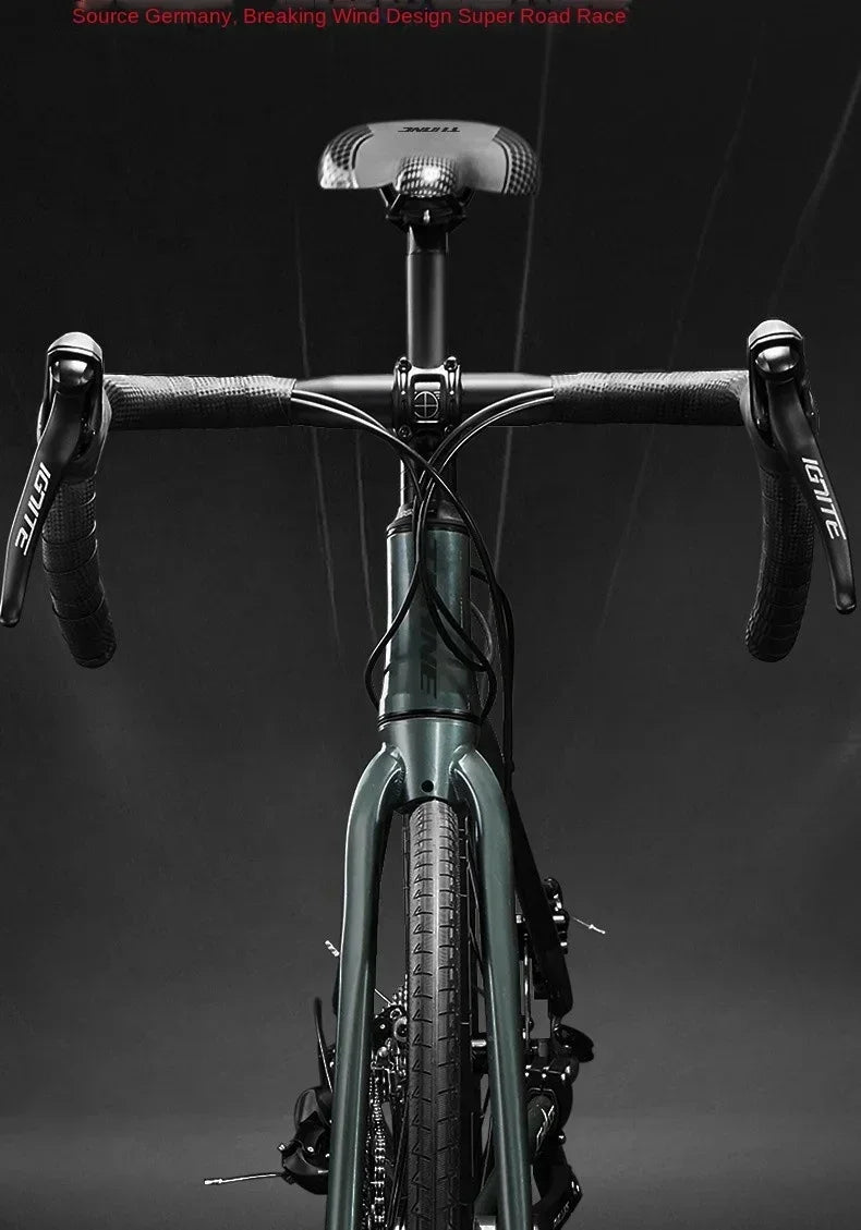 700C curved handle road bicycle 27 speed oil disc brake gravel bike ultralight aluminum alloy frame Road Racing bicicleta aldult