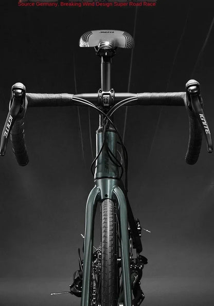 700C curved handle road bicycle 27 speed oil disc brake gravel bike ultralight aluminum alloy frame Road Racing bicicleta aldult