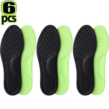 12/2pcs Soft Memory Foam Orthopedic Insoles Deodorizing Insole for Shoes Sports Absorbs Sweat Antibacterial Shoe Accessories