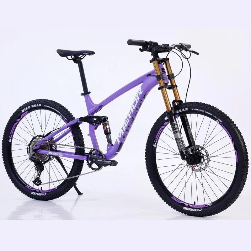 26/27.5 inch downhill bike dual shock absorption gravel bike 11 speed soft tail mountain bike adult hydraulic brake bicycle