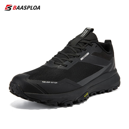 Bassploa Men Hiking Shoes New Fashion Lightweight Outdoor Sneakers Men Walking Shoes Comfort Non-Slip Wear Resistant Outdoor