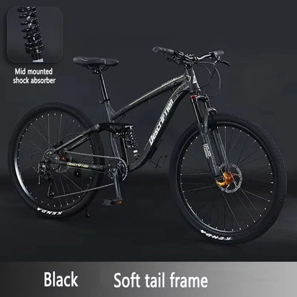 27.5 inch mountain bike single disc oil brake Downhill Bicycle soft tail mtb dual shock absorber 10speed Cross Country bicicleta