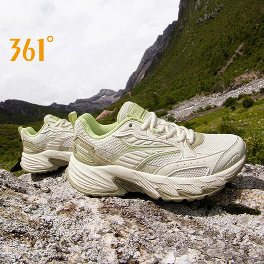 361 Degrees Men Running Shoes Durable Hiking Cushioning Breathable Non-slip Outdoor Thick-soled Jogging Male Sneakers 672512202F