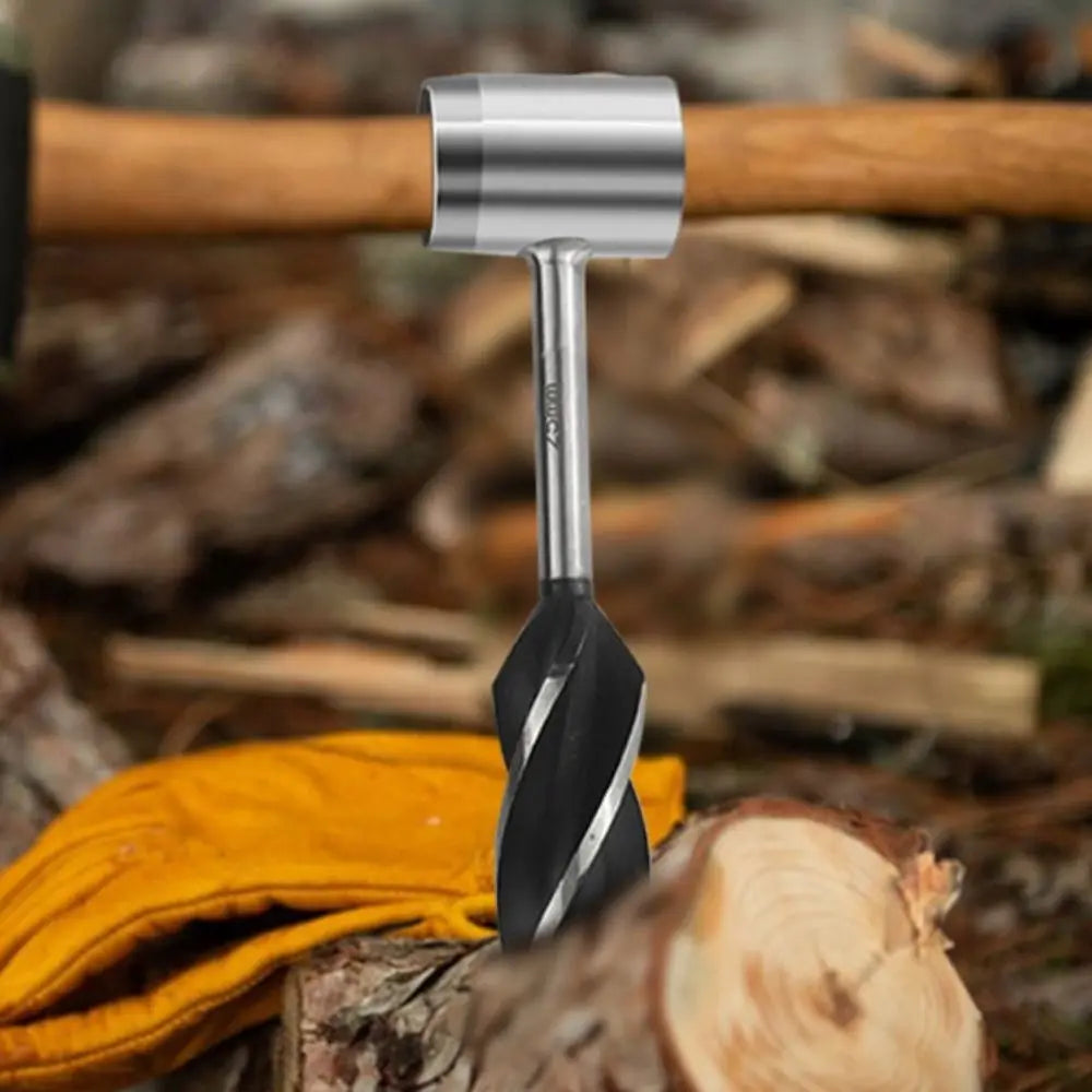 Multipurpose Wrench Auger Drill Bits Manual Hole Maker Protective Sleeve Wood Drill Core Punch Cr-V Hand Drill Tool Set Camping