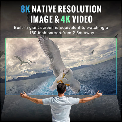 1000m 8K Night Vision Binoculars 3D VR Infrared Night Vision 6X Digital Zoom 5000mAh Battery,Compass, for Camping Hiking Concert