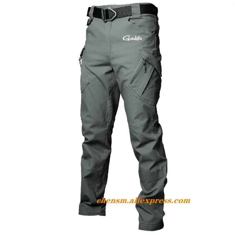 Gamakatsu Fishing Pants Waterproof Multi-pocket Outdoor Trousers Sports Breathable Fishing Clothes Outdoor Hiking Fishing Wear