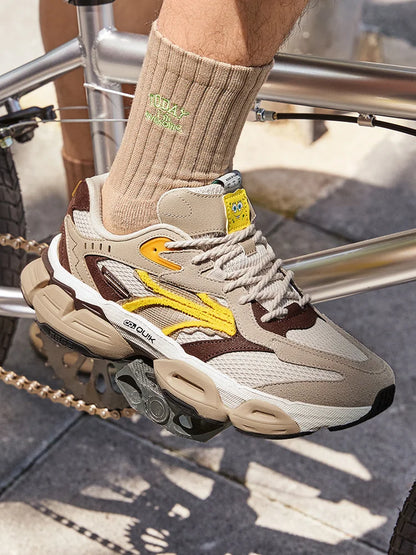 361 Degrees Men Casual Sports Shoes Summer Mesh Breathable Outdoor Comfortable Retro Light Thick-soled Male Sneakers 672436773