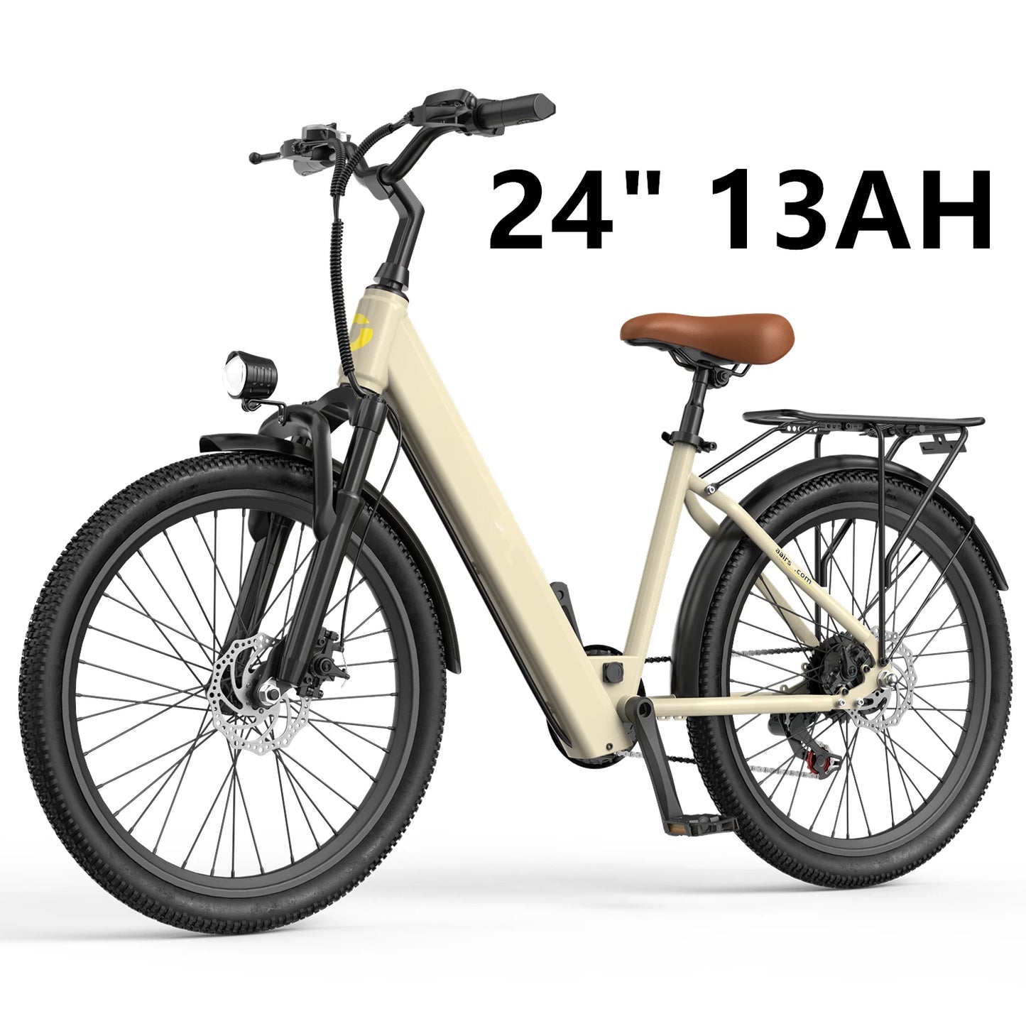 26" 24" Electric Motorcycles Mountain Bike for Adults 36V 374Wh/468Wh Battery,500W Motor Bicycle, 21-Speed 30 Miles Range Ebikes