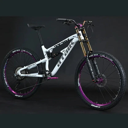 26 inch soft tail mountain bike  air pressure shock absorption outdoor bicycle 11-speed MTB oil brake downhill off-road racing