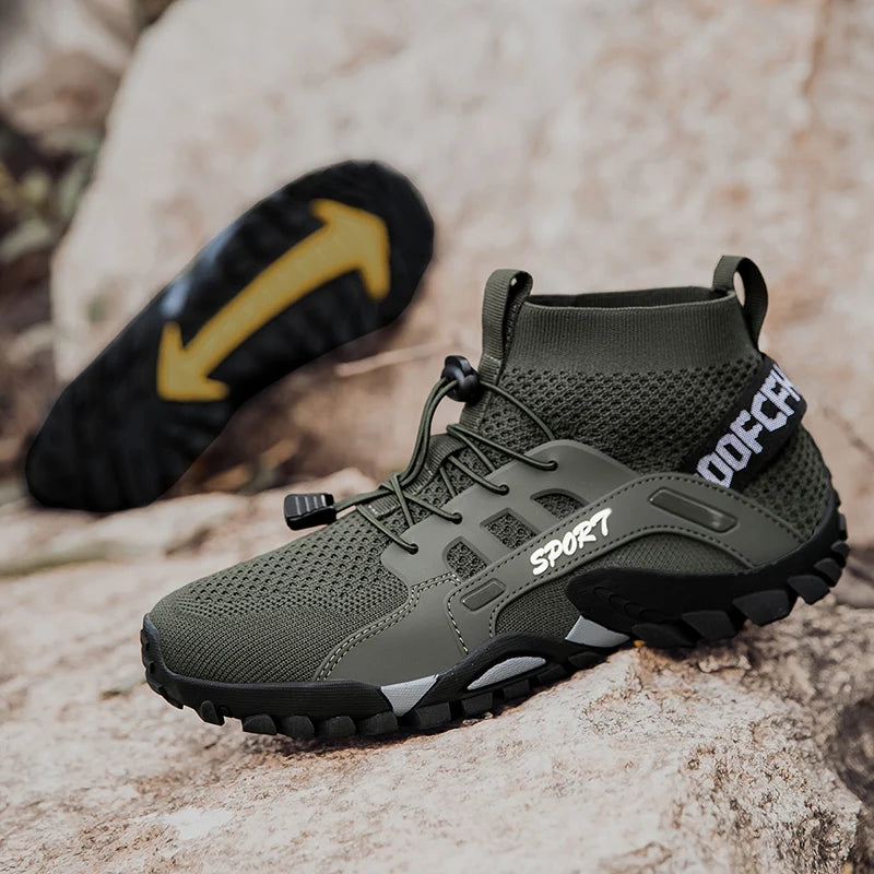 Men's and Women's Hiking Shoes, High Breathable Mesh Boots, Comfortable, Quick-drying, Hiking, Suitable For Travel And Leisure