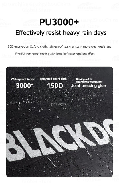 Naturehike Blackdog Automatic One-touch Tent Outdoor Camping Hexagonal Dome Tent Quick Open Waterproof Black Coated Sunscreen