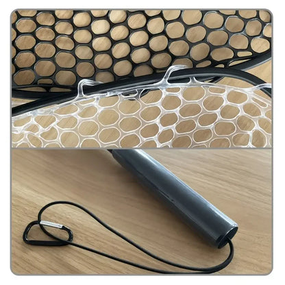 1pcs Portable 29.33in Length Folding Fishing Brail Net Lightweight Aluminum Alloy Frame Fishing Landing Scoop Net for Freshwater